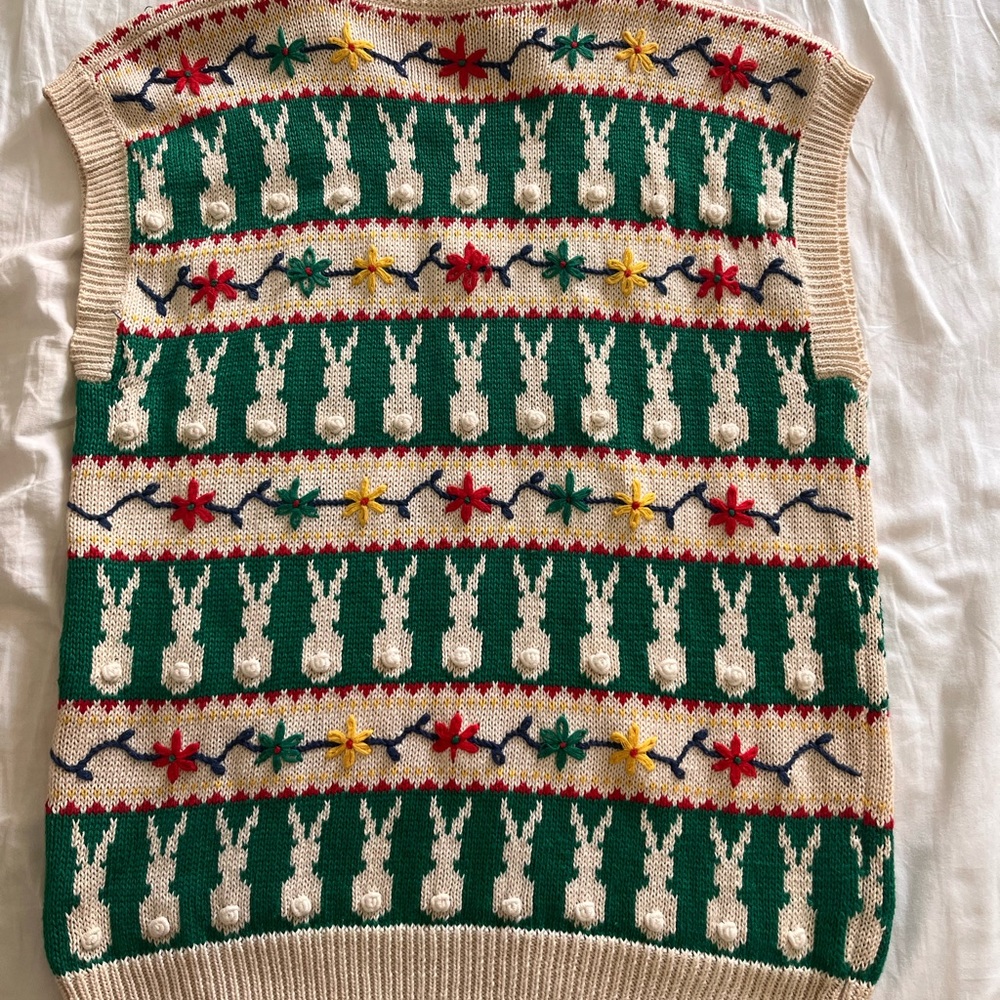 Vintage Charter Club Ugly Christmas Sweater Vest